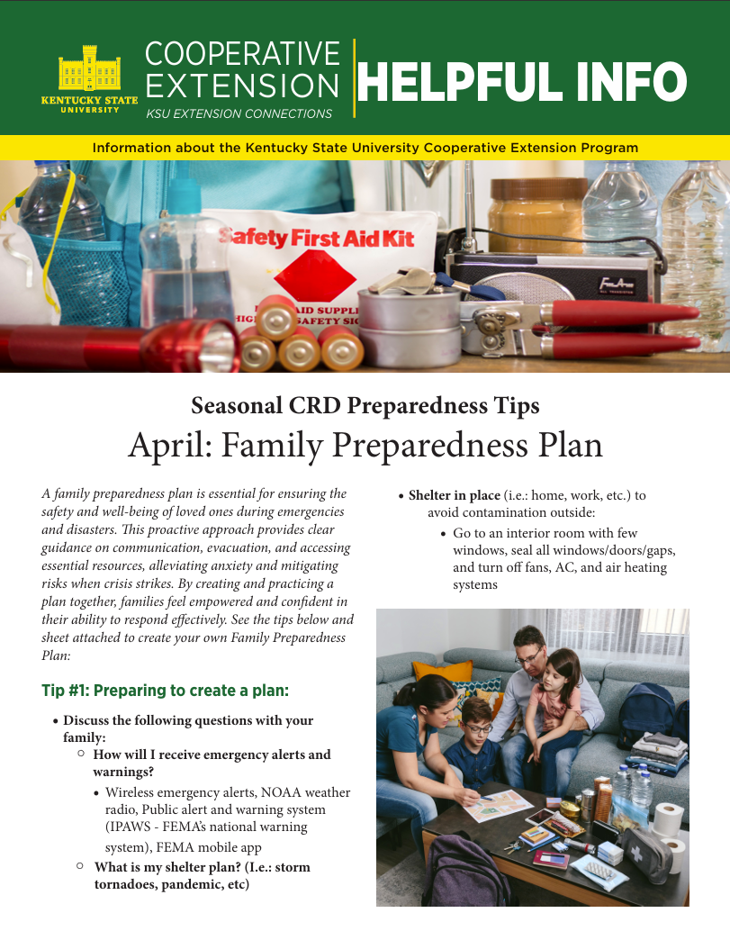 March Preparedness Tip