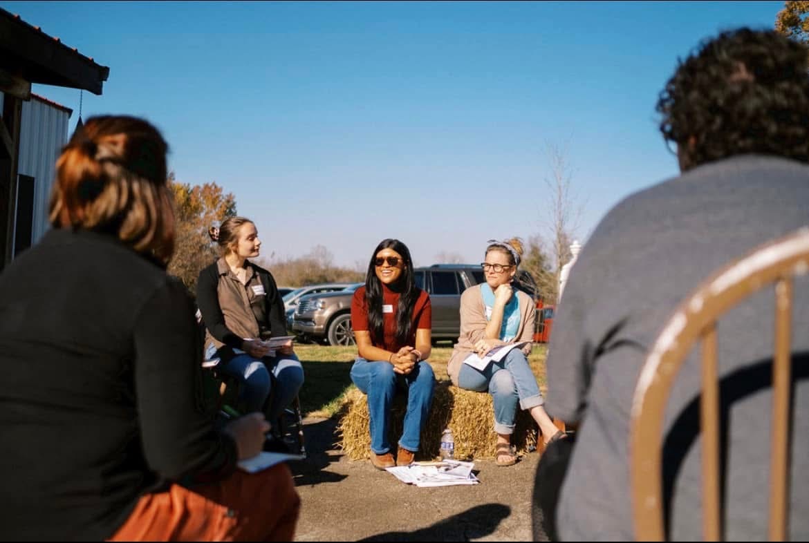 Lynsey Crumbie co-leading a roundtable discussion on local food distribution and market accessibility at the annual Equity in Agriculture event..