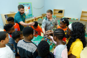 Picture of Kentucky State University's celebrating the reopening of the Rosenwald Center for 4-H Youth Development