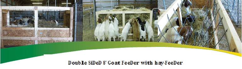 Picture of Double Side Goat Feeder with Hayfeeder