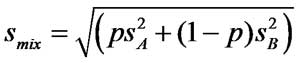 equation to calculate plant spacing in a mixture