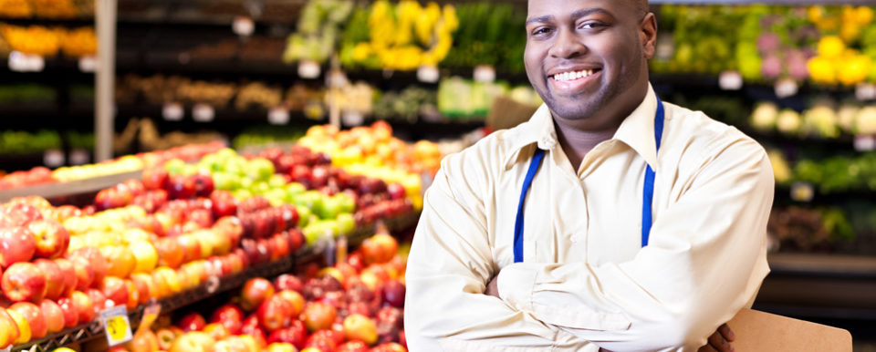 Food Systems - Man in grocery store
