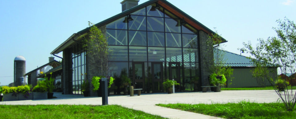 Picture of the front of the Farm Building