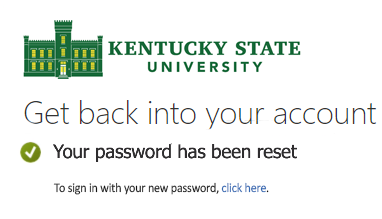 reset password step 6