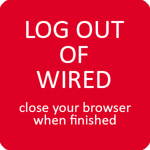 WIRED single sign on log out