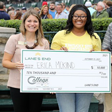 Kentucky State University student won a $10,000 scholarship at Keeneland