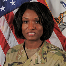 Two-time Kentucky State University alumna spoke of her campus experience at Anna Mac Clarke Veterans Recognition Assembly