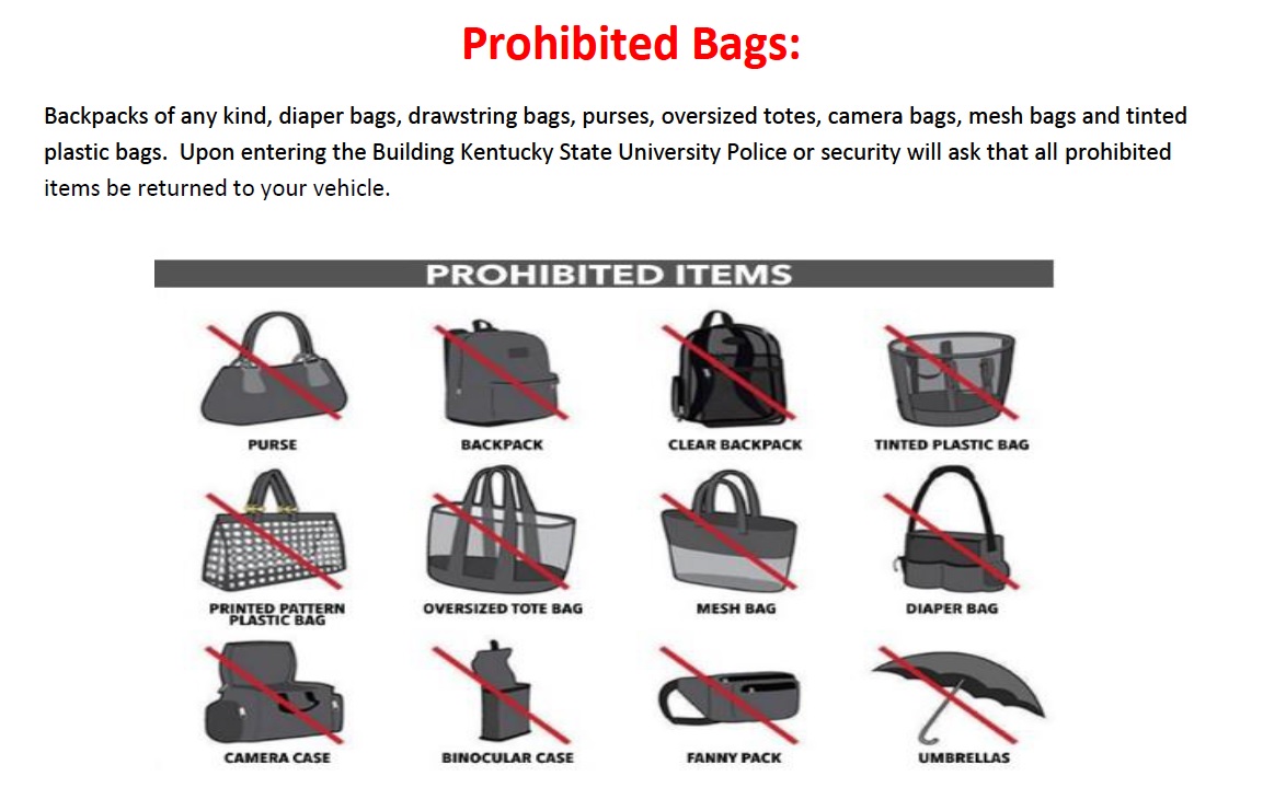 Prohibited Bags 