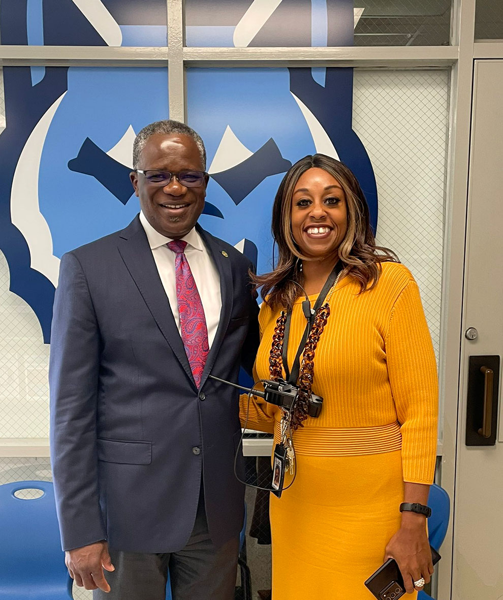 Dr. Koffi Akakpo with Dr. Taul